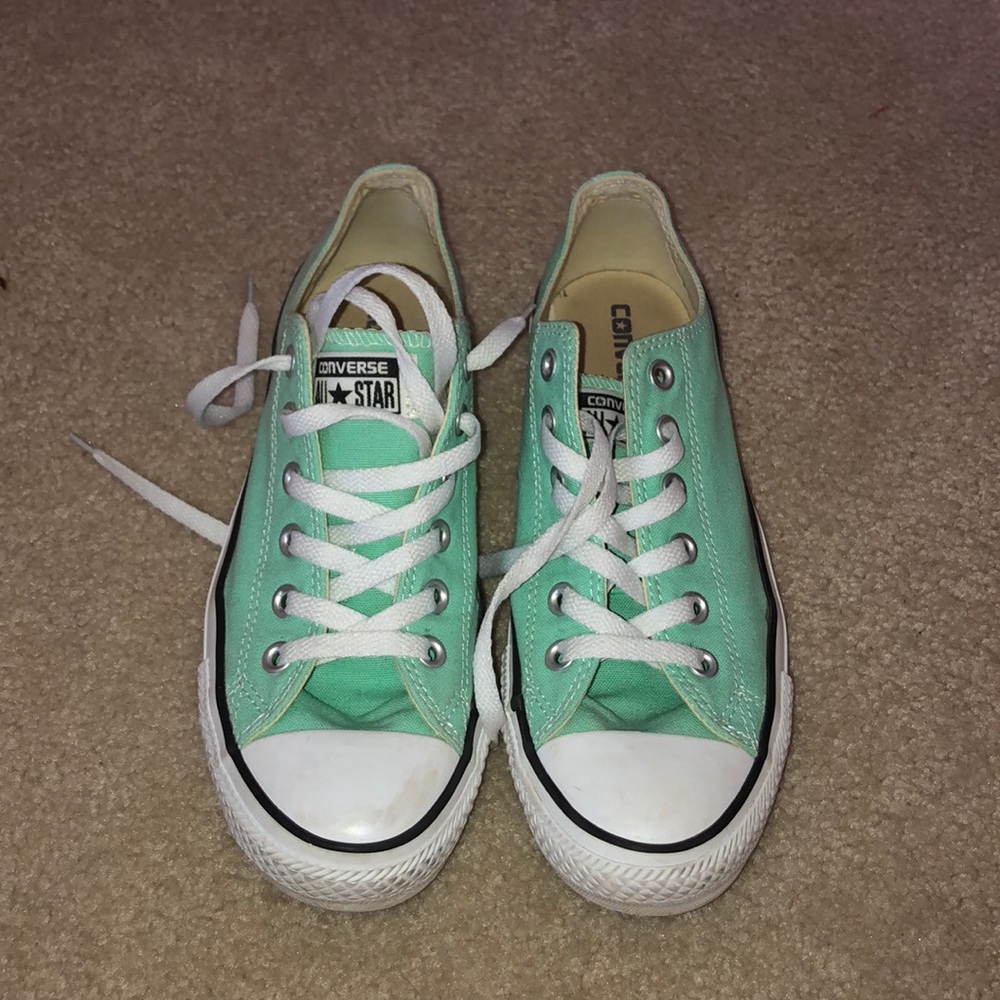 size 10 Converse Teal low tops